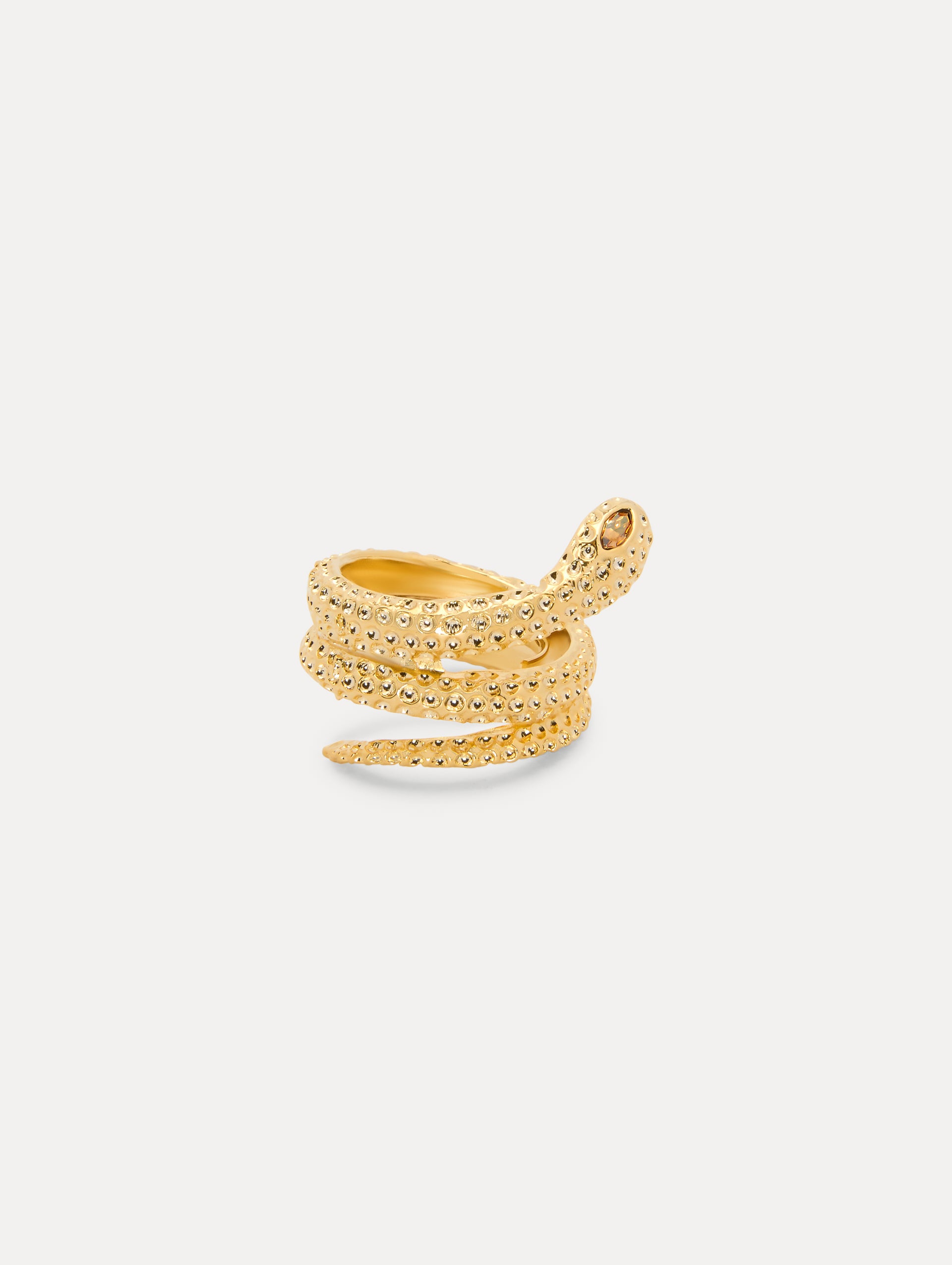 Gemstone Serpent Ring